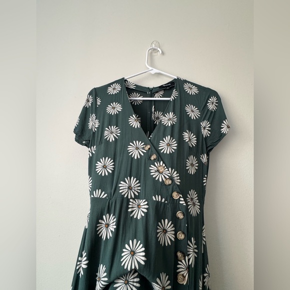 Big Daisy Button Front Dress Sz 2 - Picture 6 of 13